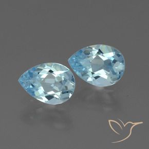 Shop natural 1.53ct Bleu ciel Topaze gems, En forme de poire, from Brésil at GemSelect. In stock, global shipping!