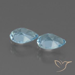 Shop natural 1.53ct Bleu ciel Topaze gems, En forme de poire, from Brésil at GemSelect. In stock, global shipping!
