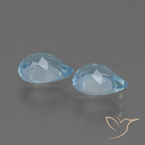 Shop natural 1.72ct Bleu ciel Topaze gems, En forme de poire, from Brésil at GemSelect. In stock, global shipping!