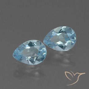 Shop natural 1.66ct Bleu ciel Topaze gems, En forme de poire, from Brésil at GemSelect. In stock, global shipping!