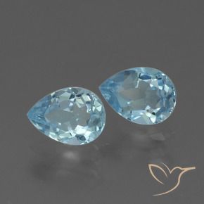 Shop natural 1.70ct Bleu ciel Topaze gems, En forme de poire, from Brésil at GemSelect. In stock, global shipping!