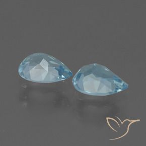 Shop natural 1.70ct Bleu ciel Topaze gems, En forme de poire, from Brésil at GemSelect. In stock, global shipping!