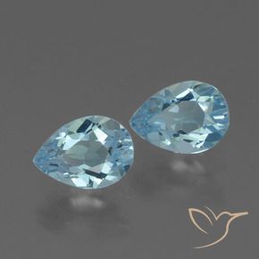 Shop natural 1.80ct Bleu ciel Topaze gems, En forme de poire, from Brésil at GemSelect. In stock, global shipping!