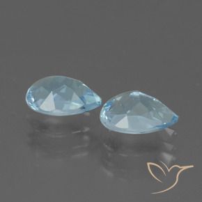 Shop natural 1.80ct Bleu ciel Topaze gems, En forme de poire, from Brésil at GemSelect. In stock, global shipping!