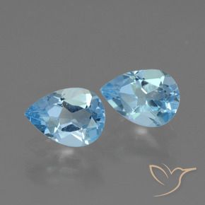 Shop natural 1.72ct Bleu ciel Topaze gems, En forme de poire, from Brésil at GemSelect. In stock, global shipping!