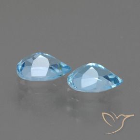 Shop natural 1.72ct Bleu ciel Topaze gems, En forme de poire, from Brésil at GemSelect. In stock, global shipping!