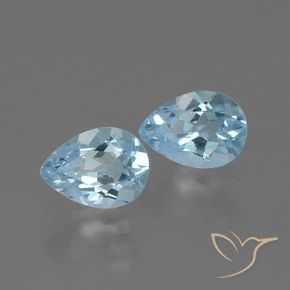 Shop natural 1.63ct Bleu ciel Topaze gems, En forme de poire, from Brésil at GemSelect. In stock, global shipping!