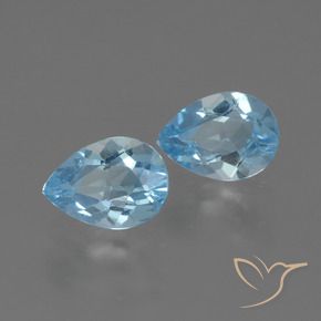 Shop natural 1.76ct Bleu Suisse Topaze gems, En forme de poire, from Brésil at GemSelect. In stock, global shipping!