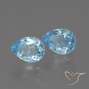 Shop natural 1.79ct Bleu ciel Topaze gems, En forme de poire, from Brésil at GemSelect. In stock, global shipping!