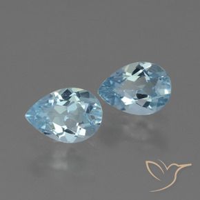 Shop natural 1.53ct Bleu ciel Topaze gems, En forme de poire, from Brésil at GemSelect. In stock, global shipping!