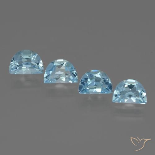 3.86ctw Naturel Bleu ciel Topaze, Fantaisie, VVS-VS