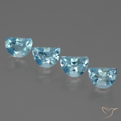 4.01ctw Naturel Bleu ciel Topaze, Fantaisie, VVS-VS