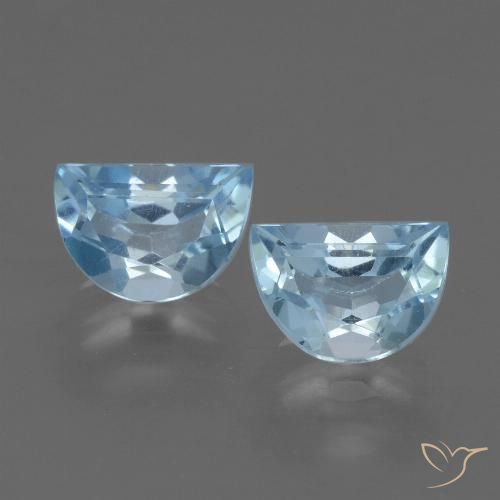 2.00ctw Naturel Bleu ciel Topaze, Fantaisie, VS