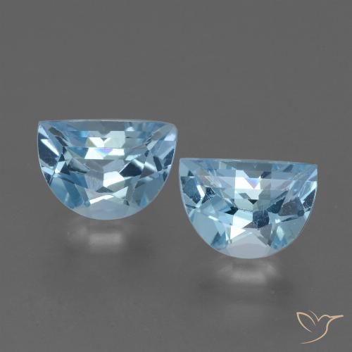 2.15ctw Naturel Bleu ciel Topaze, Fantaisie, VS