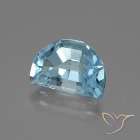 Topaze Bleu ciel naturelle Fantaisie, 4.94 ct, VVS-VS