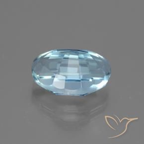Topaze Bleu ciel naturelle Fantaisie, 4.94 ct, VVS-VS