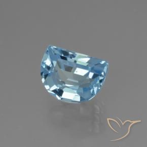 Topaze Bleu Suisse naturelle Fantaisie, 2.82 ct, VS