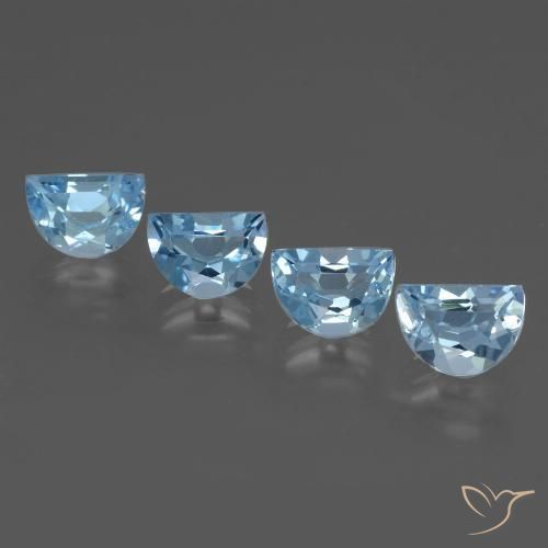3.91ctw Naturel Bleu ciel Topaze, Fantaisie, VVS-VS