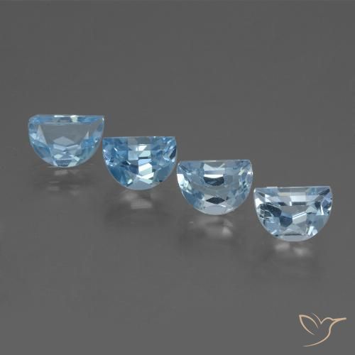 3.52ctw Naturel Bleu ciel Topaze, Fantaisie, VVS-VS