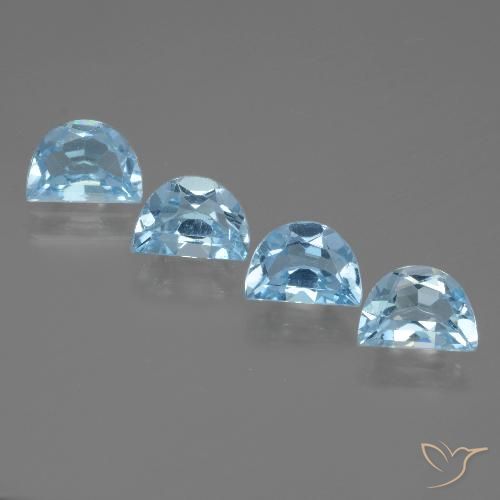 3.46ctw Naturel Bleu ciel Topaze, Fantaisie, VVS-VS