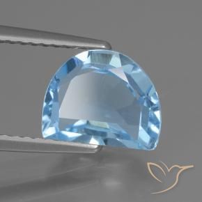 Topaze Bleu Suisse naturelle Fantaisie, 2.46 ct, VVS-VS