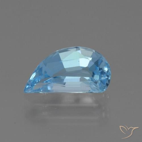 1.49ct Naturel Bleu ciel Topaze, Fantaisie, VVS