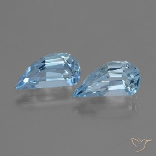 2.70ctw Naturel Bleu ciel Topaze, Fantaisie, VVS