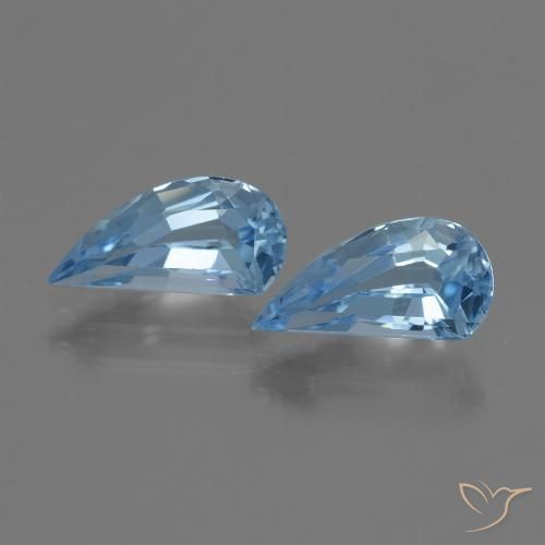 2.95ctw Naturel Bleu ciel Topaze, Fantaisie, VVS
