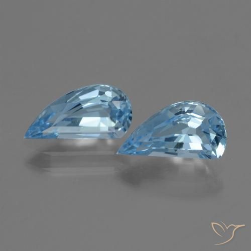 2.84ctw Naturel Bleu ciel Topaze, Fantaisie, VVS-VS
