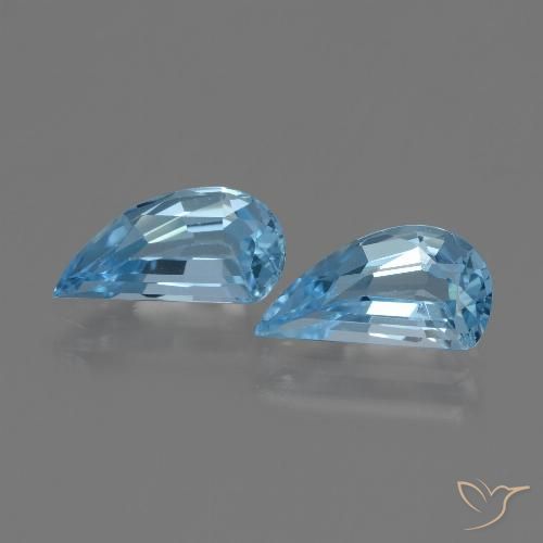 2.79ctw Naturel Bleu ciel Topaze, Fantaisie, VVS