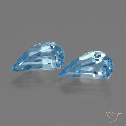2.84ctw Naturel Bleu ciel Topaze, Fantaisie, VVS