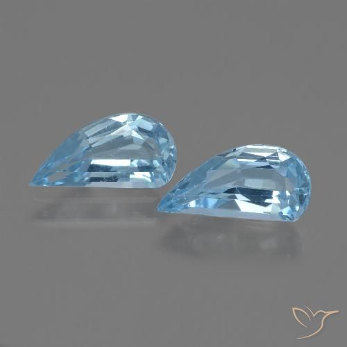 2.53ctw Naturel Bleu ciel Topaze, Fantaisie, VVS