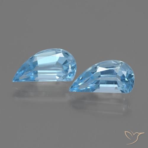 2.92ctw Naturel Bleu ciel Topaze, Fantaisie, VVS
