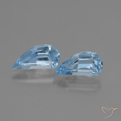 2.80ctw Naturel Bleu ciel Topaze, Fantaisie, VVS-VS