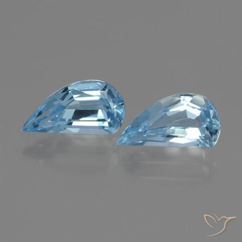 2.89ctw Naturel Bleu ciel Topaze, Fantaisie, VVS-VS