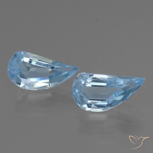 2.81ctw Naturel Bleu ciel Topaze, Fantaisie, VVS-VS