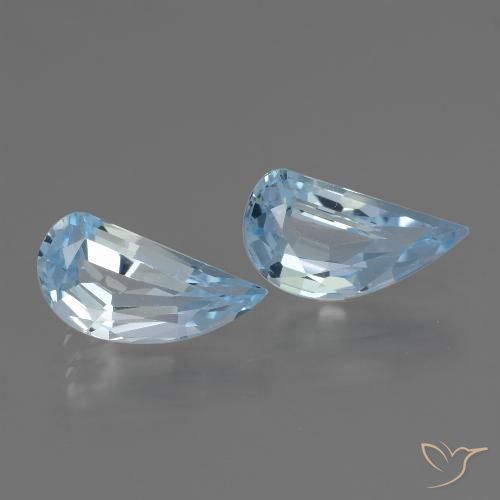2.79ctw Naturel Bleu ciel Topaze, Fantaisie, VVS-VS