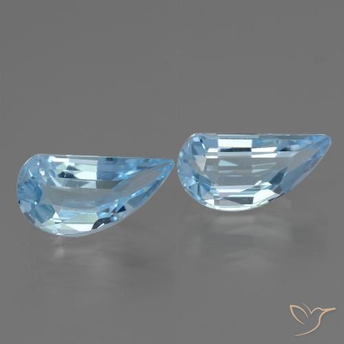 2.77ctw Naturel Bleu ciel Topaze, Fantaisie, VVS