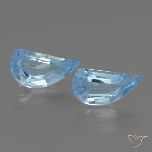 2.78ctw Naturel Bleu ciel Topaze, Fantaisie, VVS