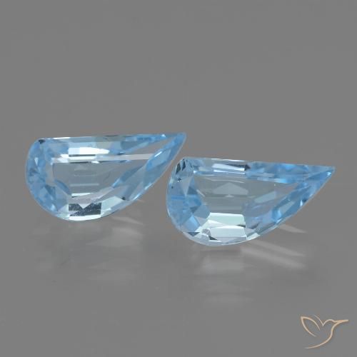 2.67ctw Naturel Bleu ciel Topaze, Fantaisie, VVS