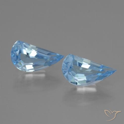 2.71ctw Naturel Bleu ciel Topaze, Fantaisie, VVS