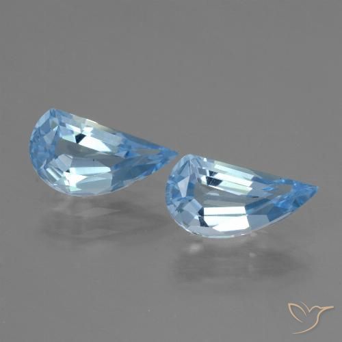 2.71ctw Naturel Bleu ciel Topaze, Fantaisie, VVS-VS