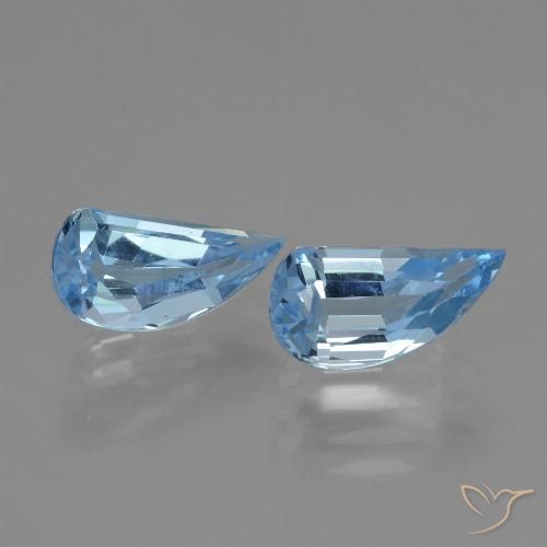 2.83ctw Naturel Bleu Suisse Topaze, Fantaisie, VVS