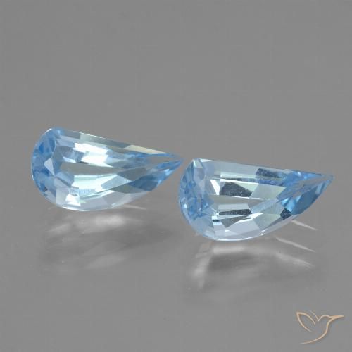 2.58ctw Naturel Bleu ciel Topaze, Fantaisie, VVS
