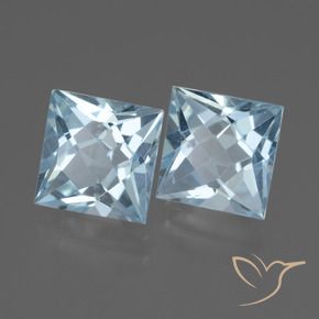 Shop natural 6.48ct Bleu ciel Topaze gems, Carré, from Brésil at GemSelect. In stock, global shipping!