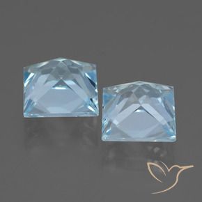 Shop natural 6.48ct Bleu ciel Topaze gems, Carré, from Brésil at GemSelect. In stock, global shipping!