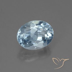 Topaze Bleu ciel naturelle ovale, 2.48 ct, VVS-VS