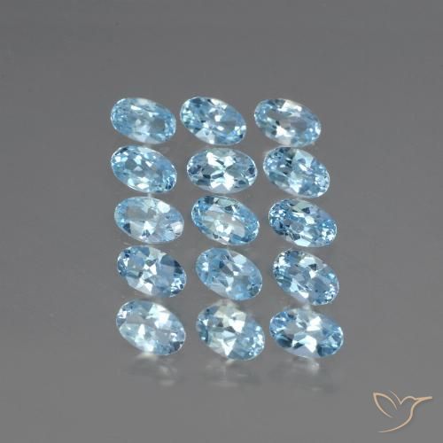 Shop natural 3.89ct Bleu Suisse Topaze gems, ovale, from Brésil at GemSelect. In stock, global shipping!