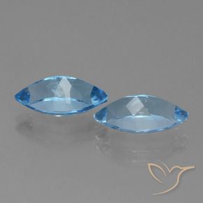 Shop natural 8.21ct Bleu Suisse Topaze gems, Marquise, from Brésil at GemSelect. In stock, global shipping!