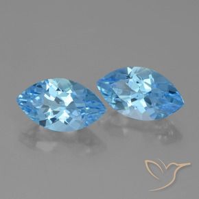 Shop natural 7.76ct Bleu Suisse Topaze gems, Marquise, from Brésil at GemSelect. In stock, global shipping!